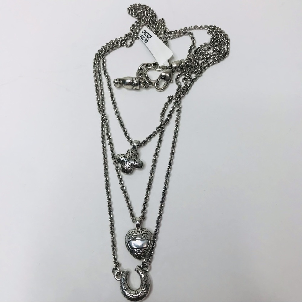 New BRIGHTON Silver Charm Necklace